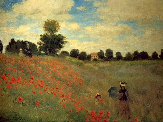 Field of Poppies, Argenteuil, Claude Monet, 1873 puzzle online