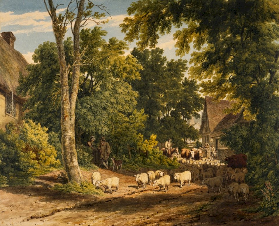Driving Home The Flock, 1812 puzzle online