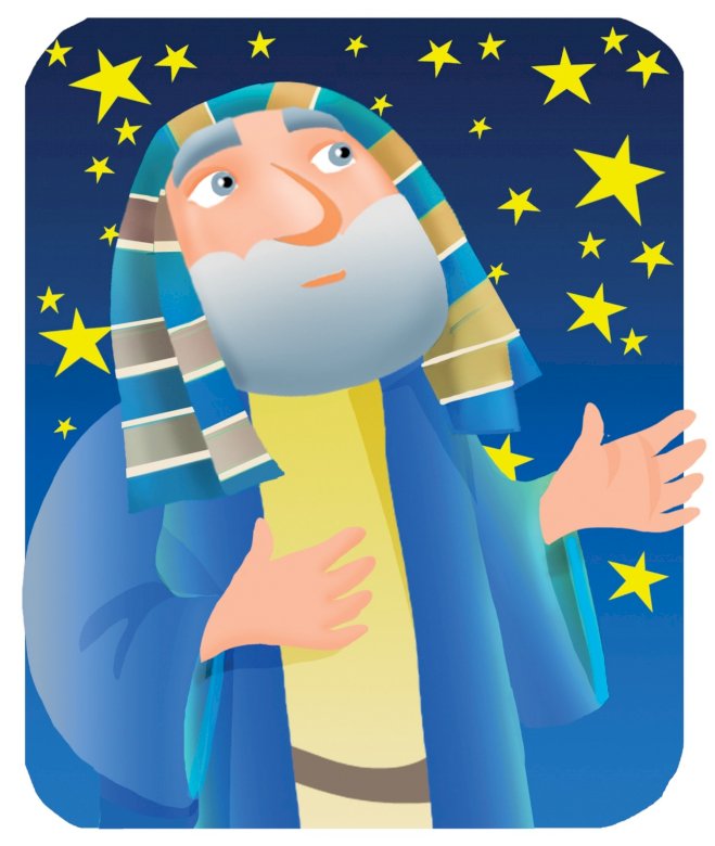 Ábrahám a csillagokat nézi kirakós
