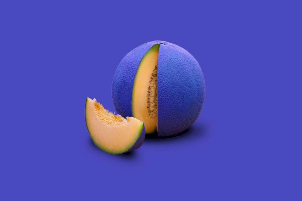Malowany melon kantalupa puzzle online