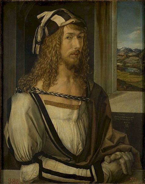 Albrecht Dürer Autoportret ok. 1498 puzzle online