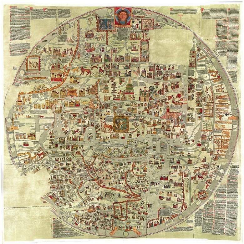 Mapa świata Ebstorf puzzle online
