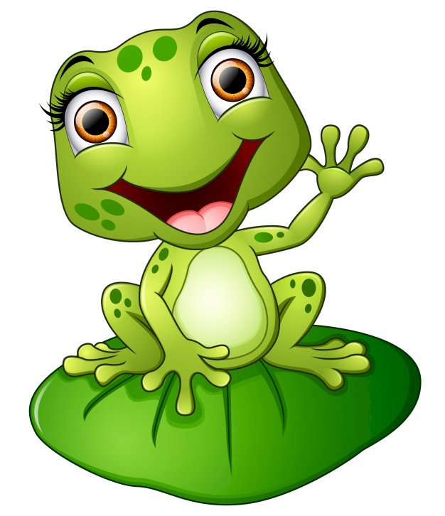 zielona żaba puzzle online