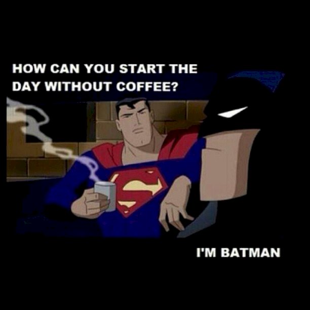 Batman nie potrzebuje kawy puzzle online