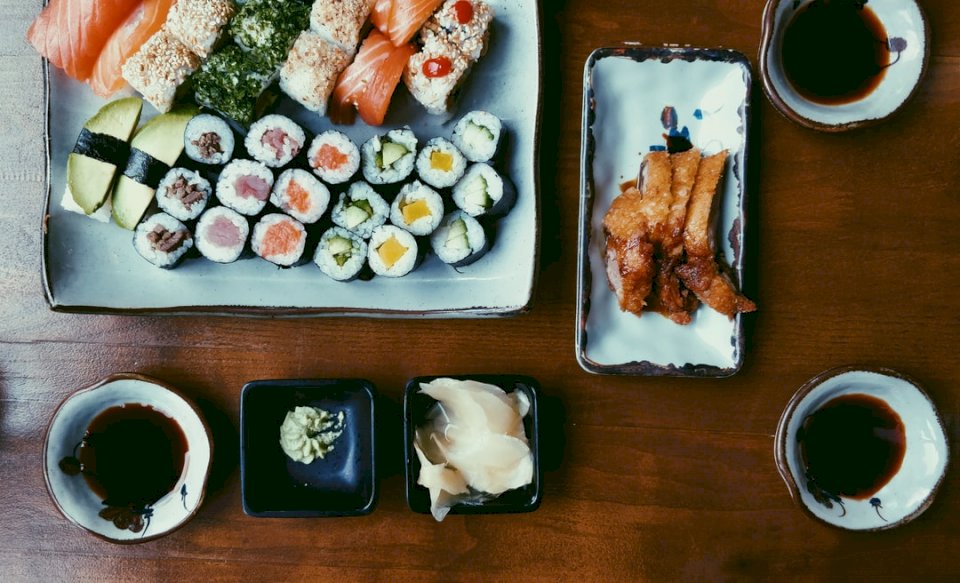 Sushi, comida rompecabezas en línea