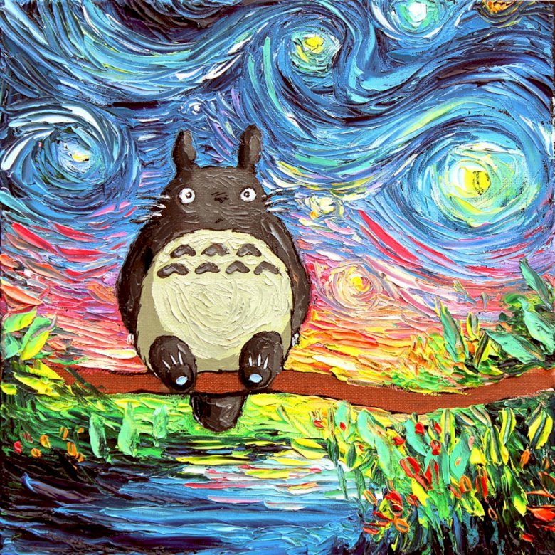 Totoro w górach puzzle online