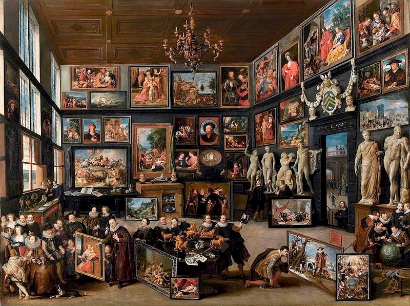 El gabinete de pinturas de Cornelis van der Gees puzzle online