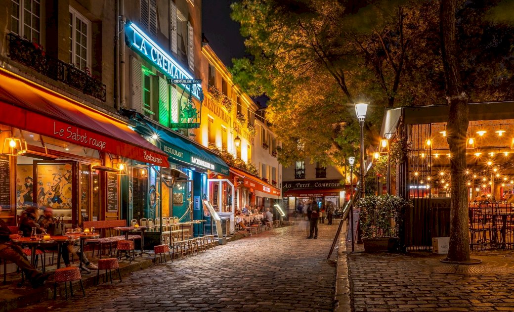 Parisul noaptea puzzle