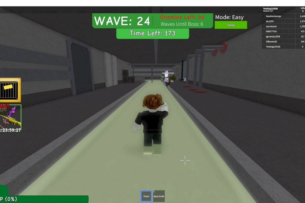 Roblox Zombie Wave Games