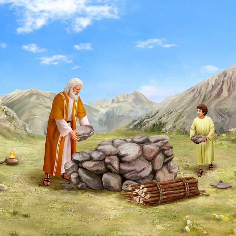 Izaak i Abraham puzzle online