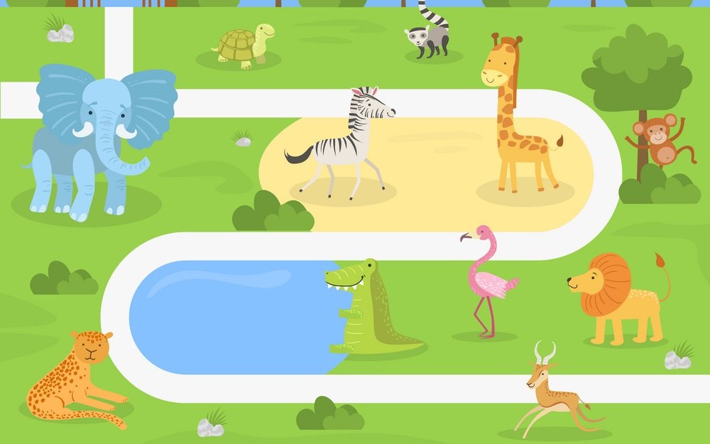 zwierzęta zoo puzzle online