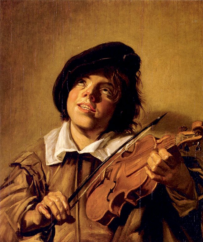 Un băiat care cântă la vioară puzzle