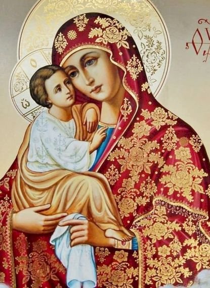 Ikona Matki Bożej z Dzieciątkiem Jezus puzzle online