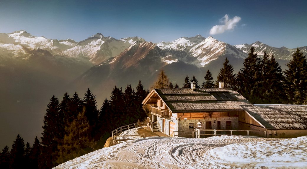 Alpejski krajobraz puzzle online