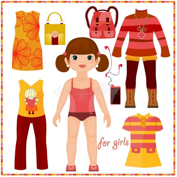 ubrania dla dziewczyny puzzle online