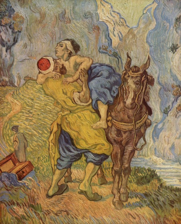 Dobry Samarytanin Van Gogha puzzle online