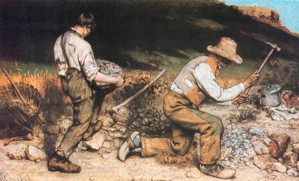 Kamieniarze Gustave Courbet puzzle online