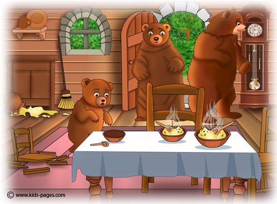 Trzy niedźwiedzie puzzle online