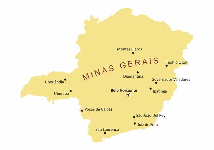 Mapa Minas Gerais puzzle online