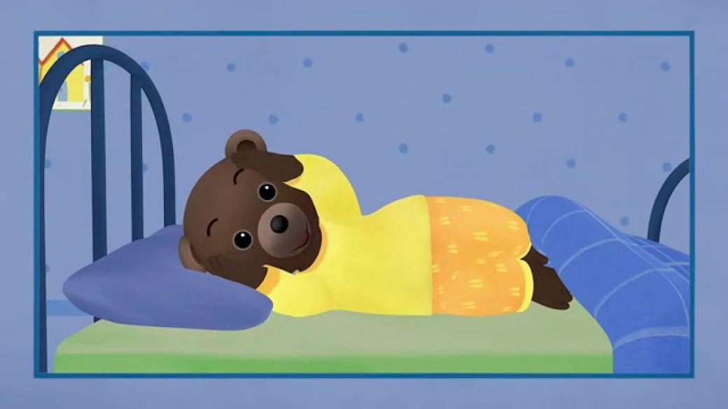 Mały brązowy niedźwiedź idzie spać puzzle online