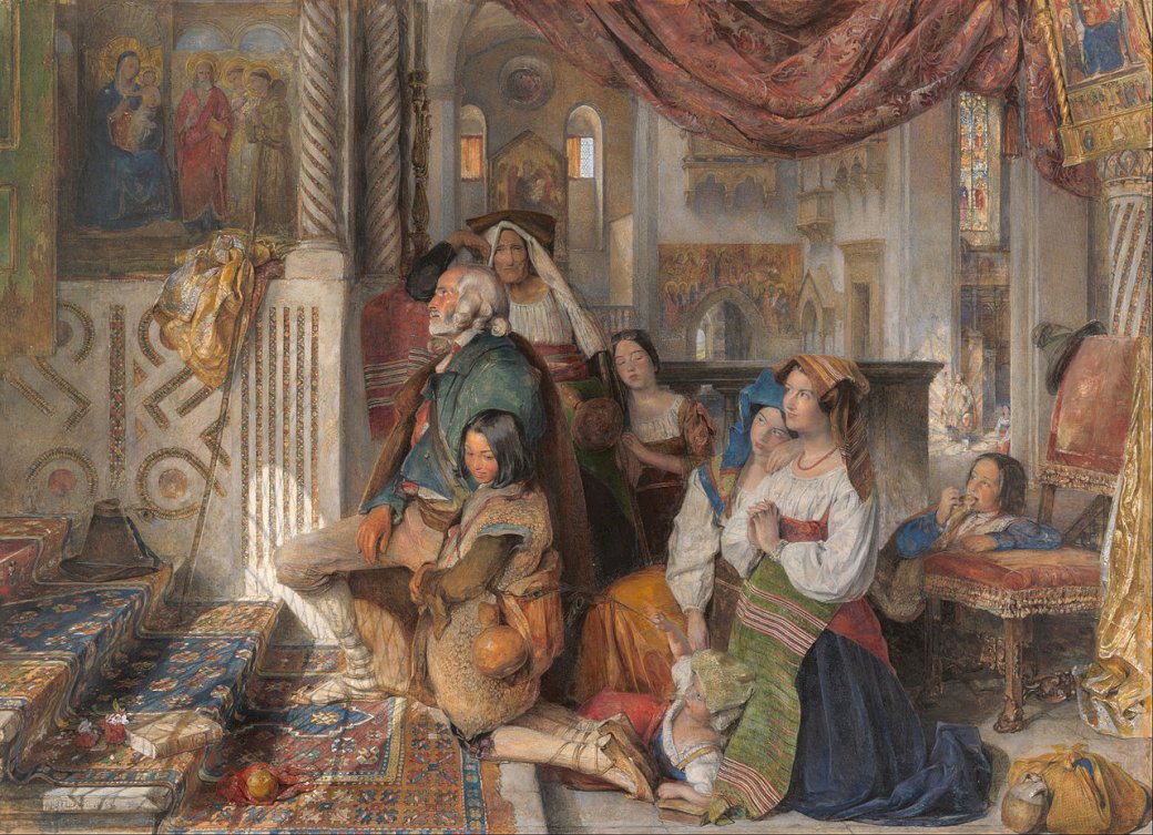 Rzymscy pielgrzymi (1854) puzzle online