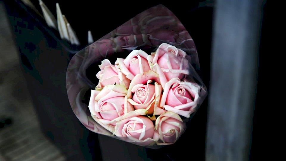 Bukiet różowej róży puzzle online