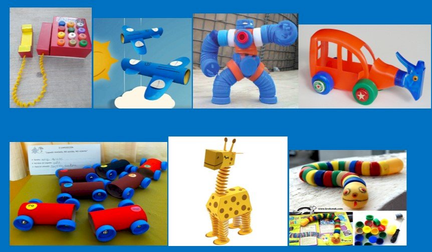 Zabawki z recyklingu puzzle online