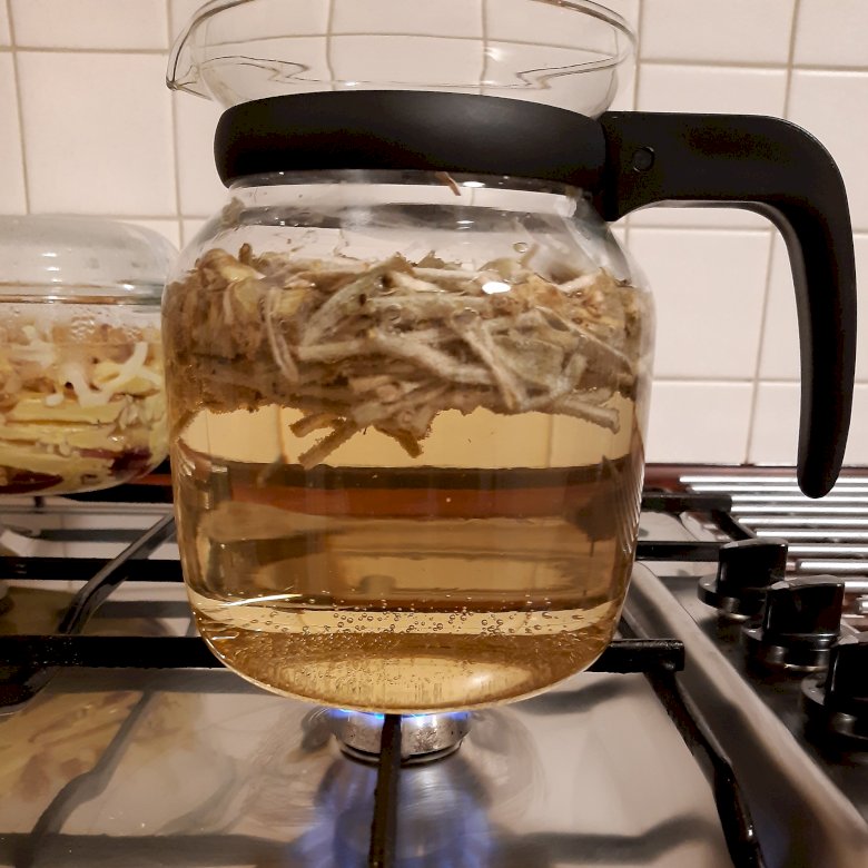 gotujemy ziołową herbatę puzzle online