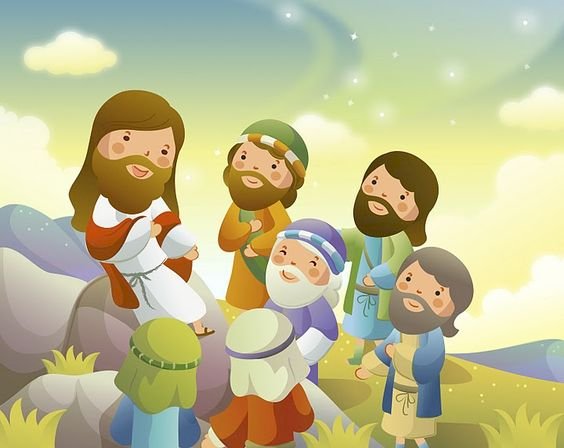 JEZUS I APOSTOŁY puzzle online