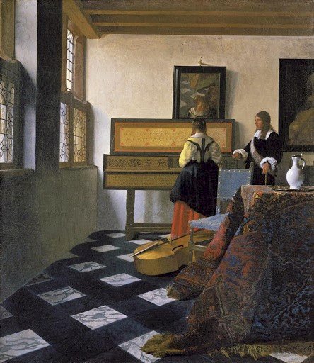 Vermeer - Lekcja muzyki puzzle online