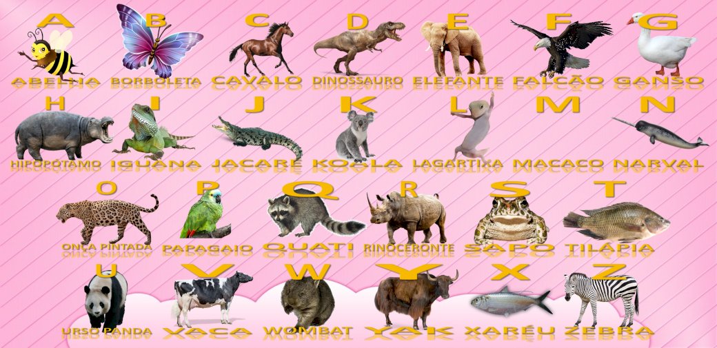 Puzzle - alfabet zwierząt puzzle online