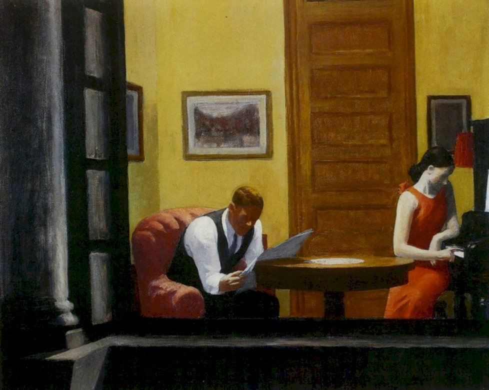 Edward Hopper - Pokój w Nowym Jorku puzzle online