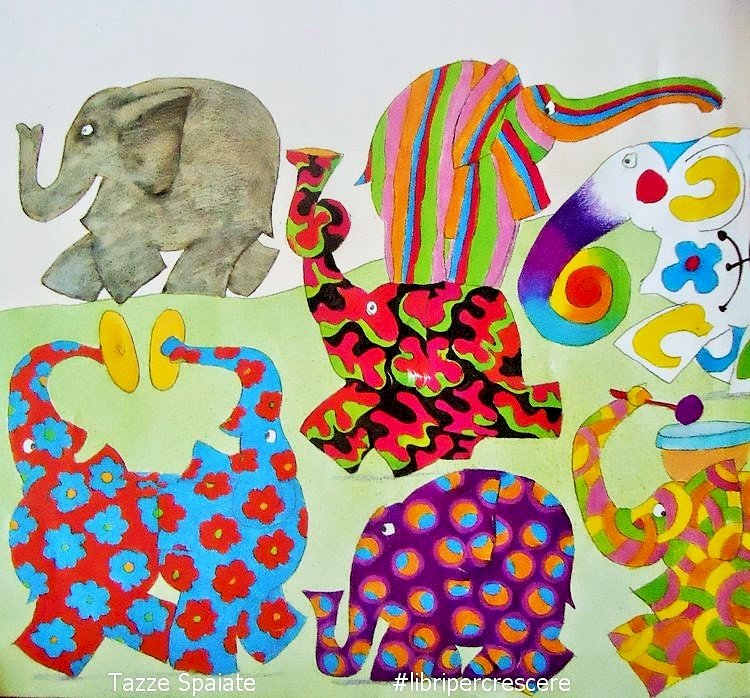 Elmer, kolorowy słoń puzzle online