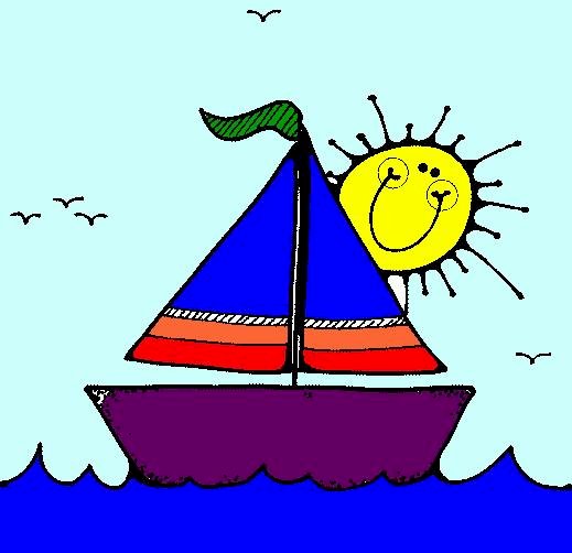 kolorowa łódka puzzle online