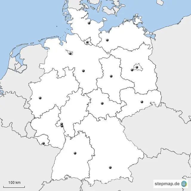 StepMap - Mapa político Europa - Landkarte für Germany