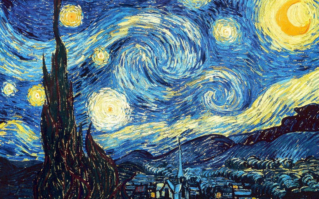Gwiaździsta noc Vincenta Van Gogha puzzle online