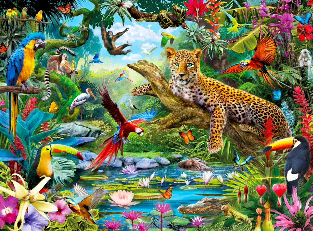 Leopard Jungle puzzle online