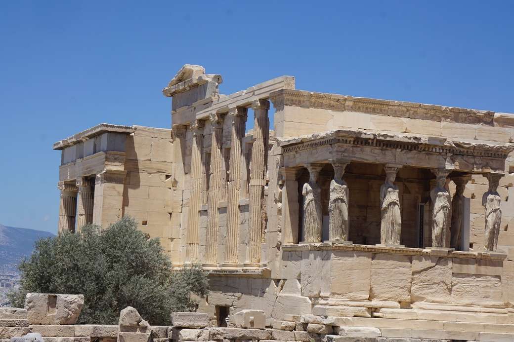 Erechtheum na Akropolu w Atenach, Grecja puzzle online