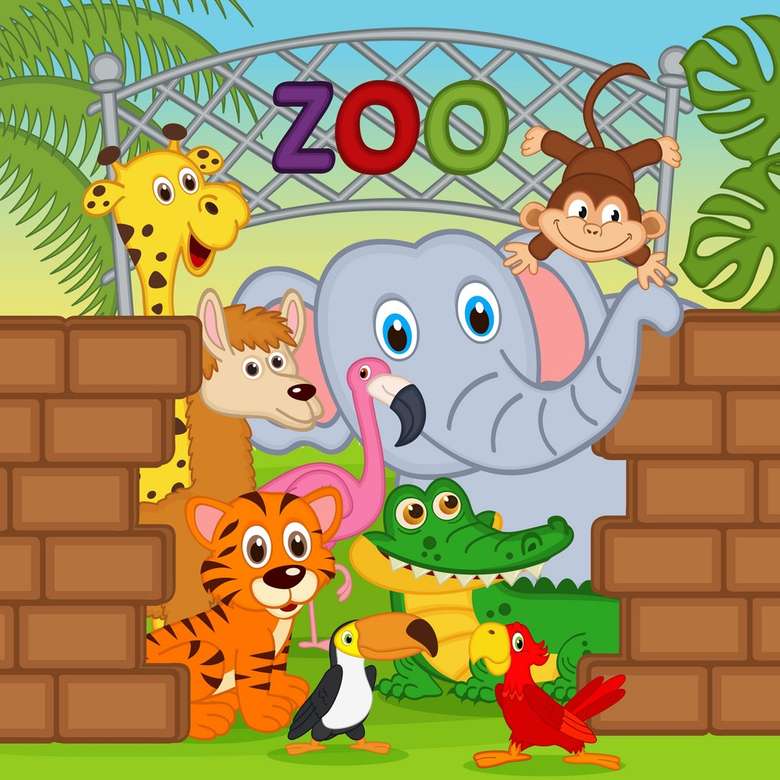Wesołe zoo puzzle online