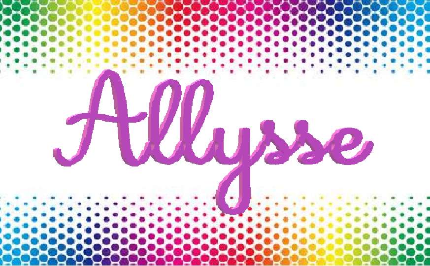 Allysse név puzzle kirakós