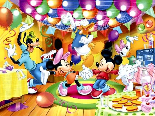 Urodziny Mickeya puzzle online