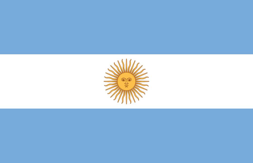 Flaga Argentyny puzzle online