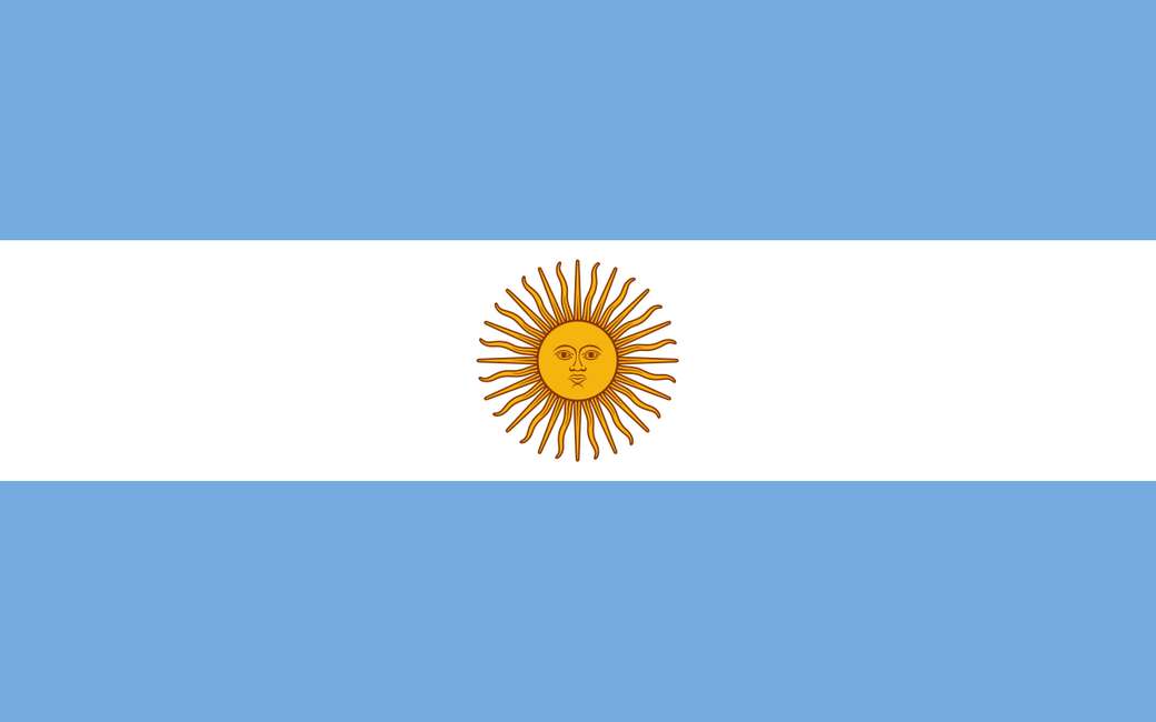 Flaga Argentyny puzzle online