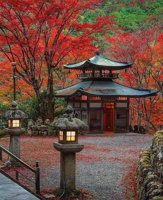 Ładny krajobraz Japonii puzzle online