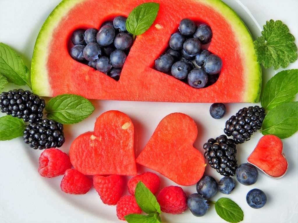 owoce - zdrowie na talerzu puzzle online