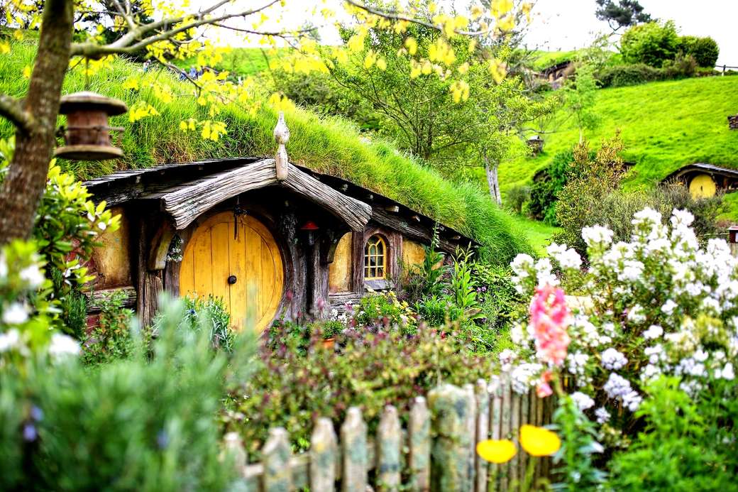 domy Hobbitów puzzle online
