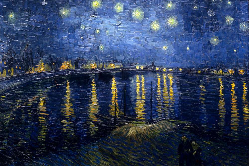 Vincent van Gogh, Gwiaździsta noc nad Rodanem puzzle online