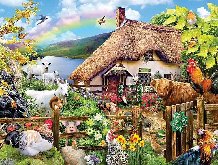 Zwierzęta na wsi. puzzle online