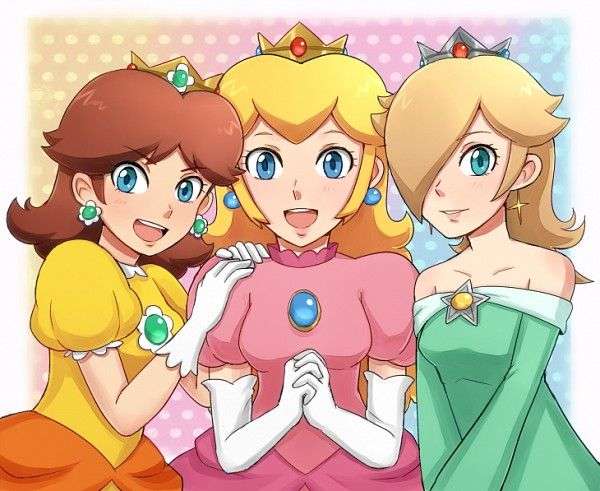 księżniczki Peach, Daisy i Rosalina puzzle online