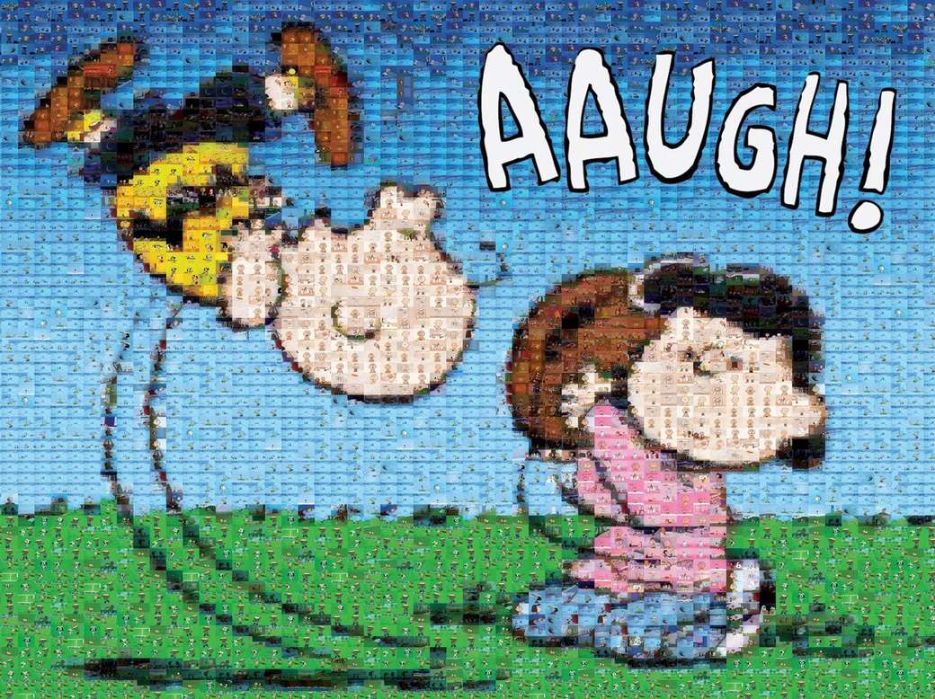 Peanuts Photomosaic: Good Grief Charlie Brown puzzle online